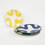 Medium plate - GREEN BRUSH