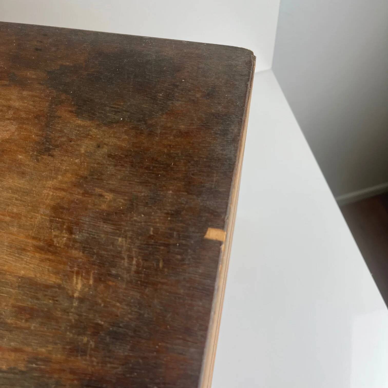 Antique handcrafted wooden workshop box, 20th century