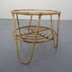 Italian Bamboo & Glass Coffee Table, 1950s