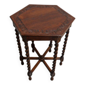 Antique oak sidetable