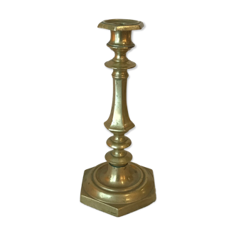 Brass candlestick nineteenth 28 cm