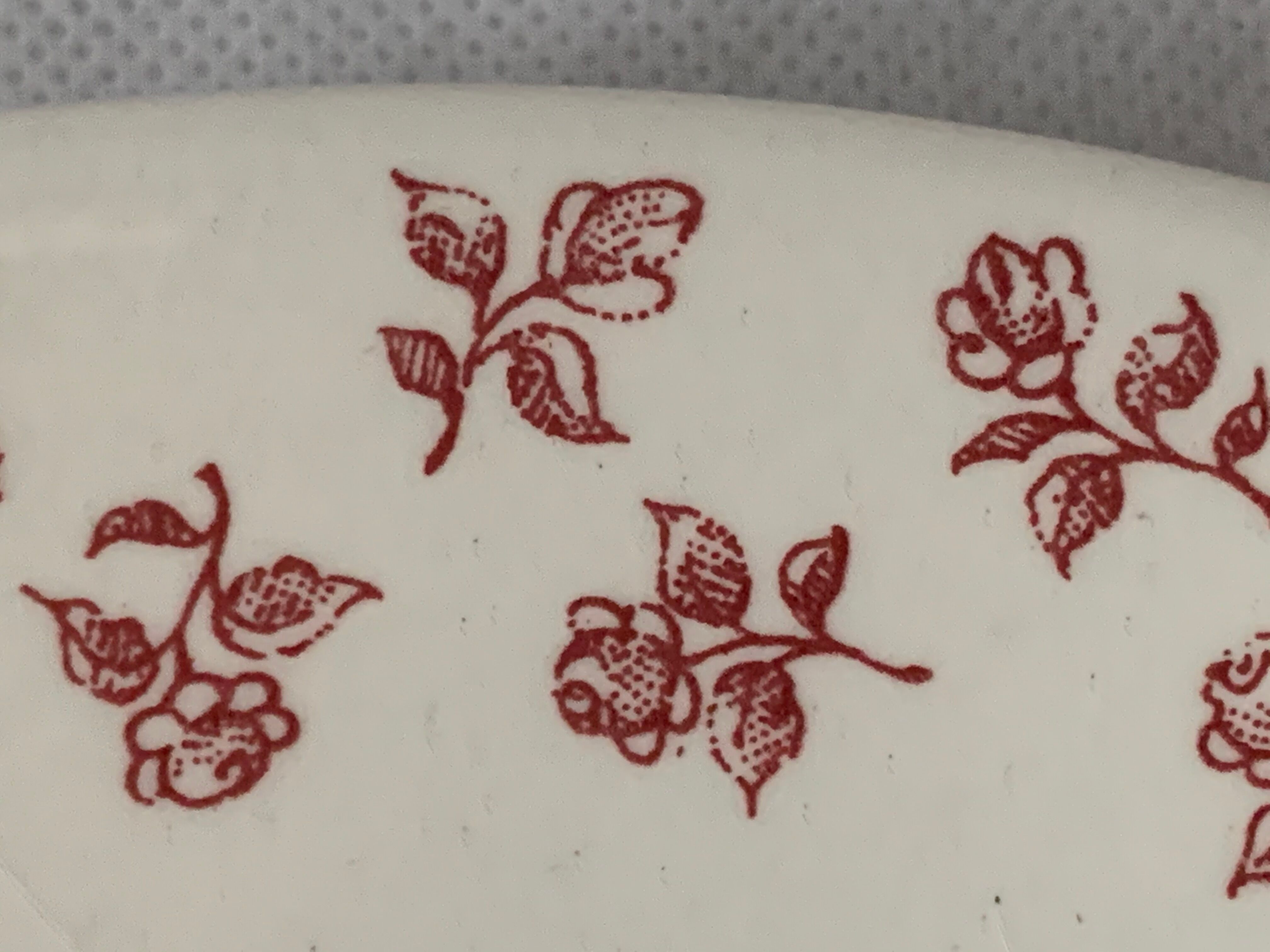 12 flat plates in red earthenware Gien 1970