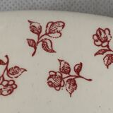 12 flat plates in red earthenware Gien 1970