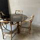 Ensemble table à manger et 4 chaises, 70s