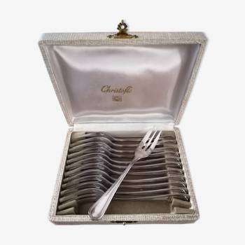 Set of 12 forks Christofle