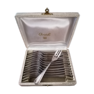 Set of 12 forks Christofle