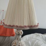 Hand-painted lamp by Geo Martel.