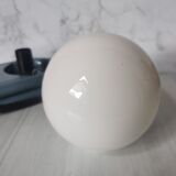 Vintage metal and opaline wall lamp