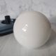 Vintage metal and opaline wall lamp