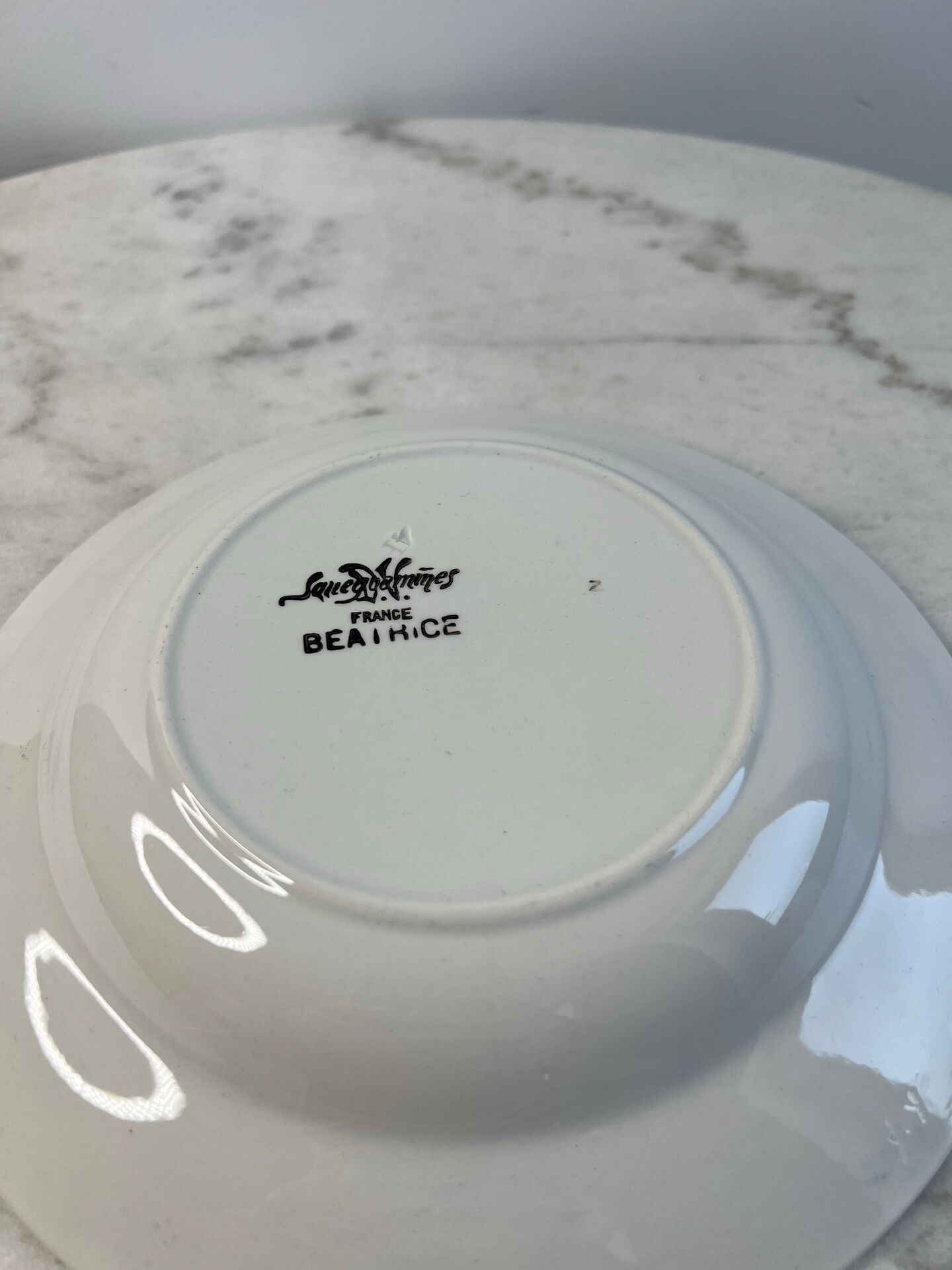 Assiette creuse Sarreguemines collection Béatrice