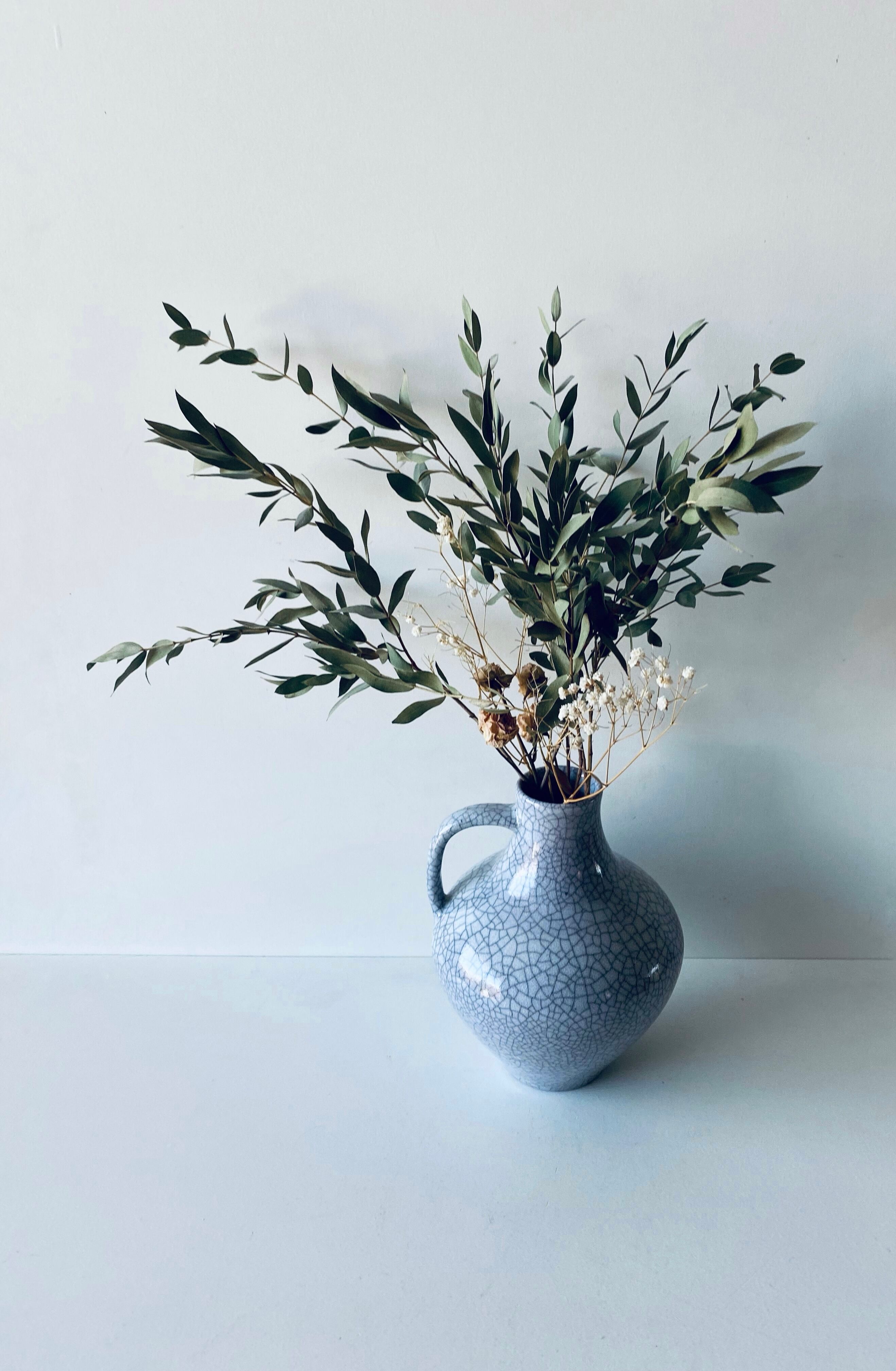 Vintage ceramic pottery cracked effect