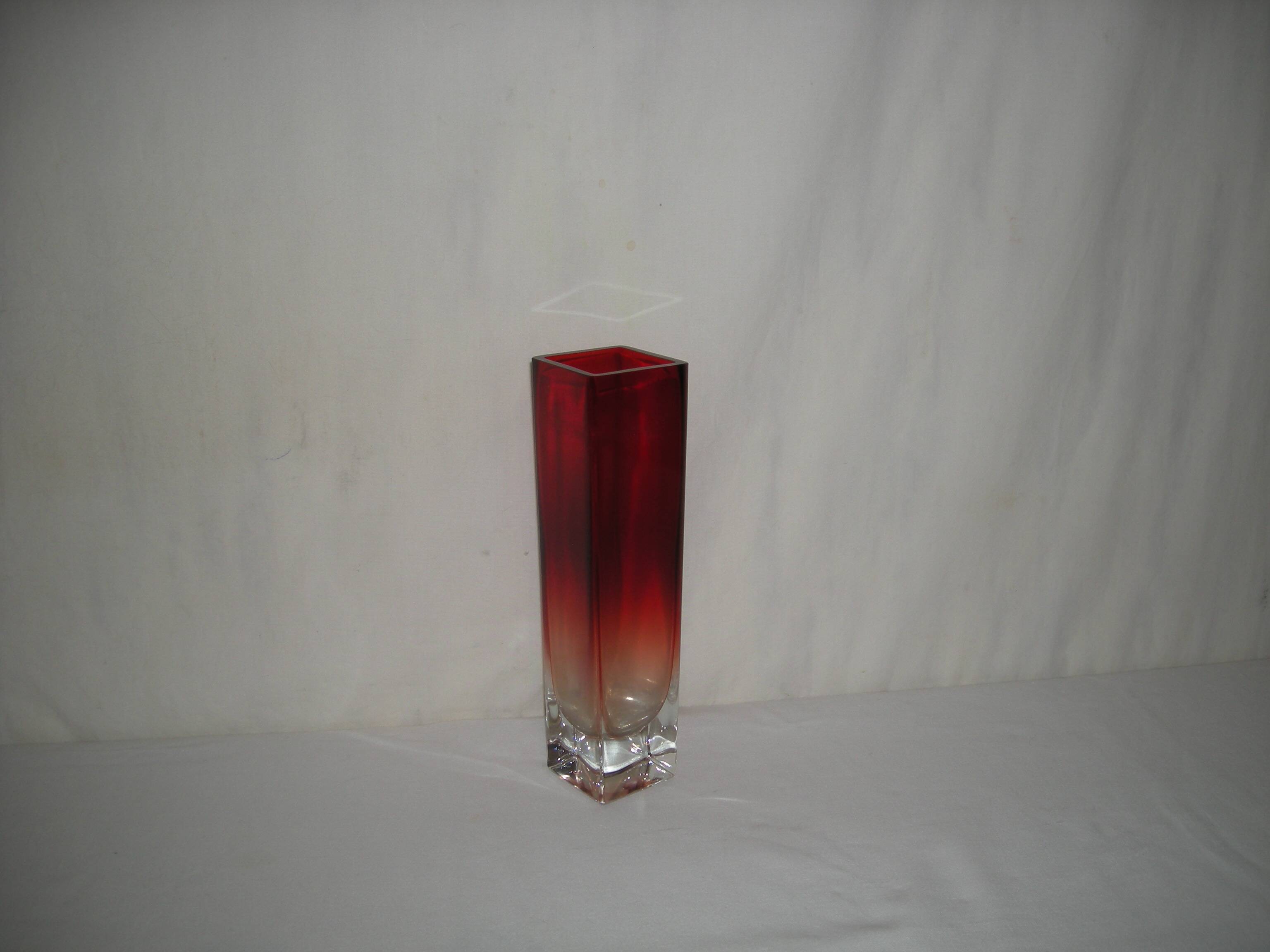 Sommerso murano vase