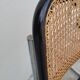 Pair of chairs by Marcel Breuer in black canework model B32 signed Italy