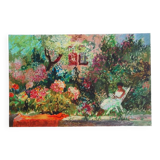 Yvonne Cheffer Delouis: Madeleine in Hendaye, original signed lithograph