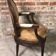 Louis XVI period medallion armchair