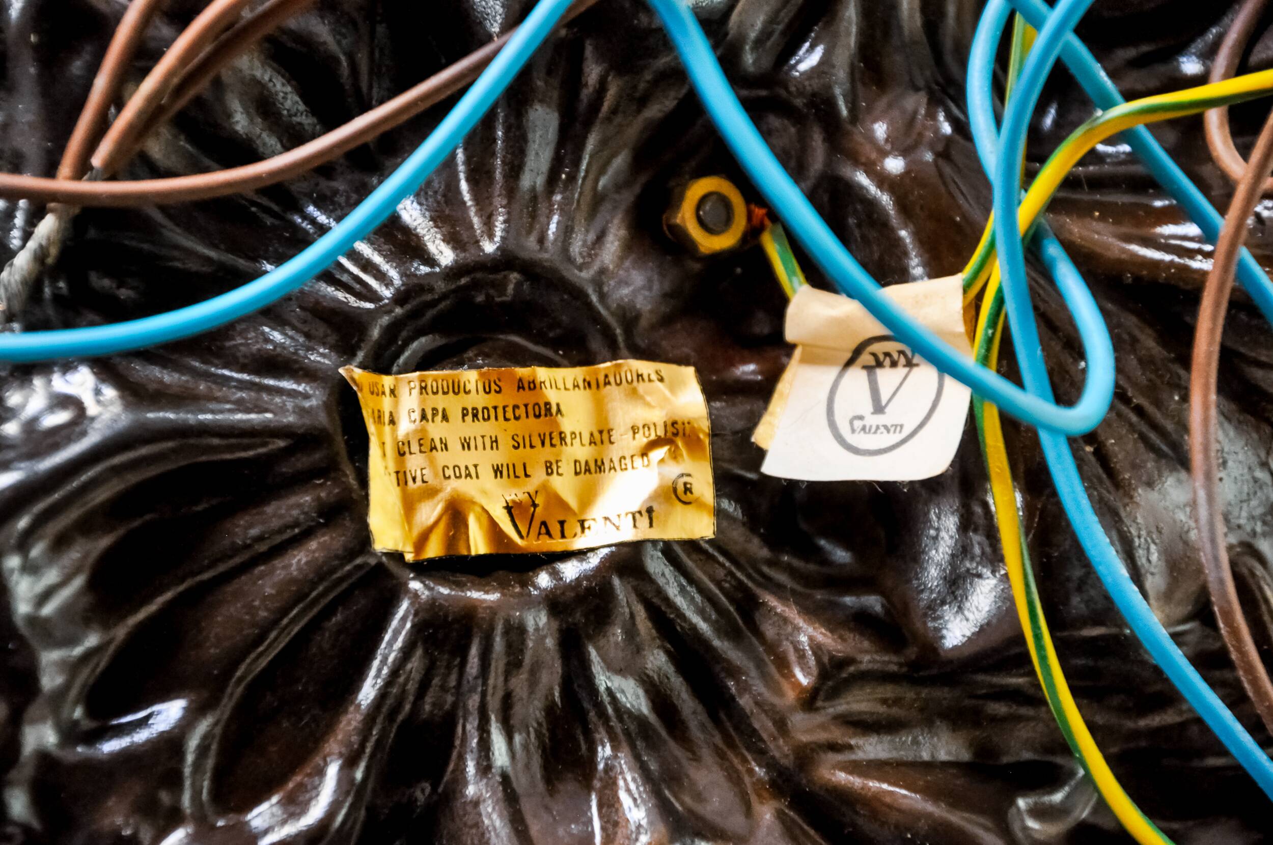 Pair of Frolaes sconces by Italo Valenti, brass Spain 197