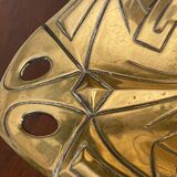 Art deco brass basket