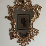 Antique mirror in gilded metal