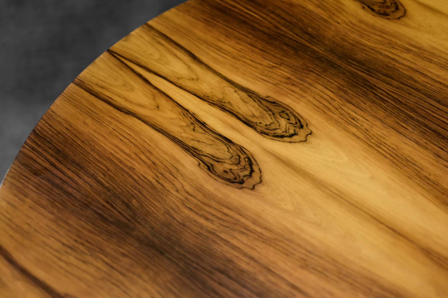 Mid-Century German Modern Round Rosewood Coffee Table from Ilse Möbel