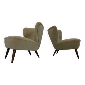 Set of German Organic Club Chairs, 1950s