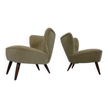 Set of German Organic Club Chairs, 1950s