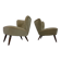 Set of German Organic Club Chairs, 1950s