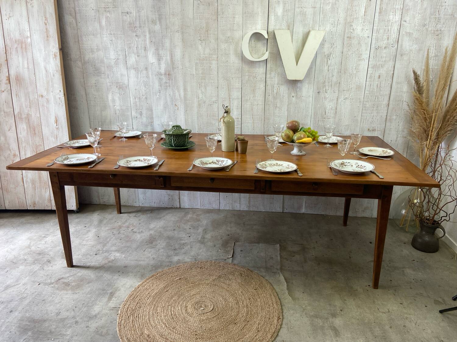 Table de ferme 237x107 cm