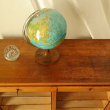Radia vintage oak double curtain binder cabinet