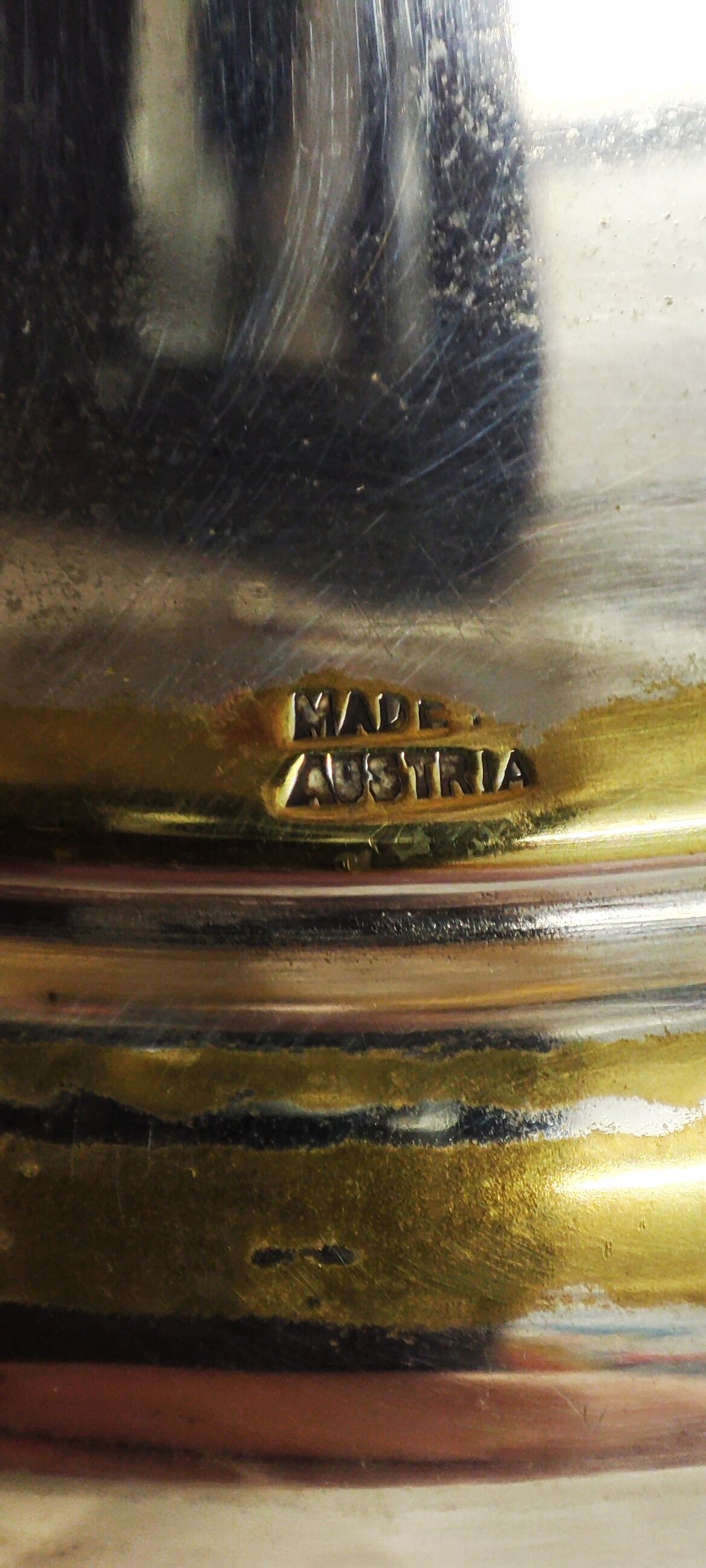 Brass fruit bowl, Austria, 1940