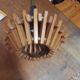 Vintage wooden pendant light