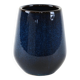 Vase en céramique bleu marine, design danois, années 1970, fabriqué au Danemark