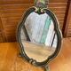 Antique mirror louis xv shell shape rococo bronze #