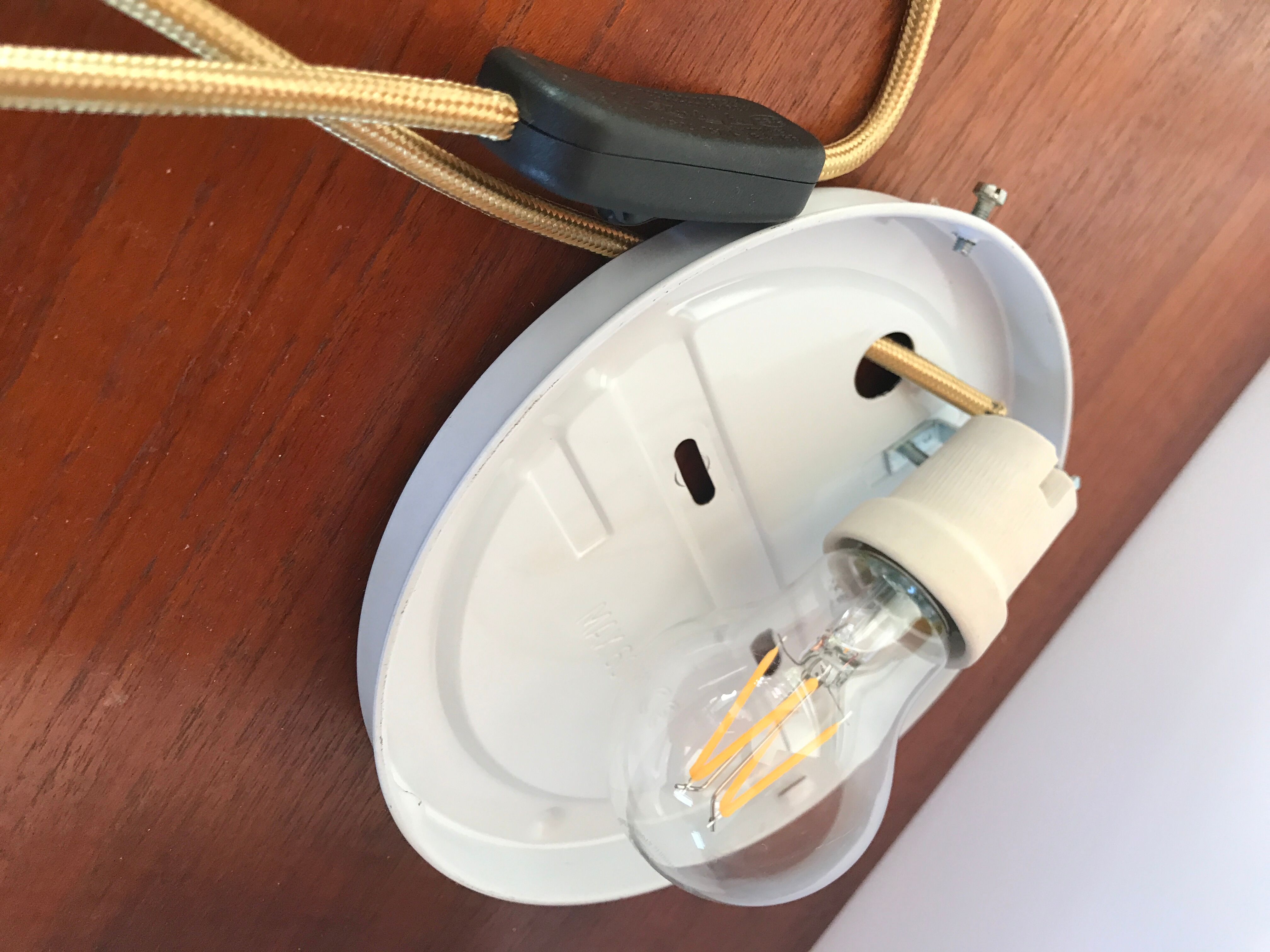 Opaline table lamp from the 70s