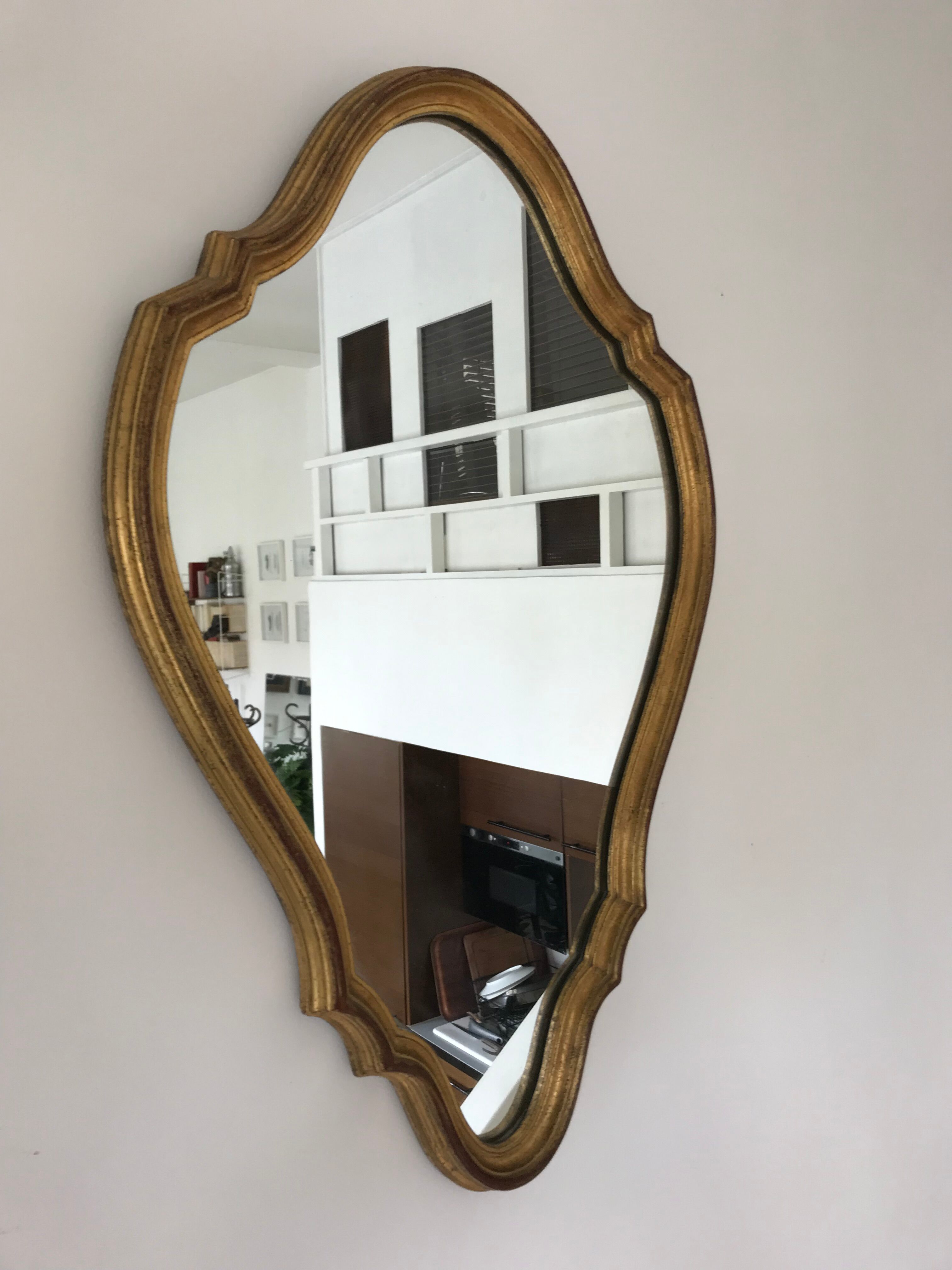 Classic mirror gilded 65 x 42 cm
