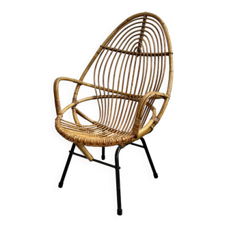 Rattan armchair