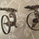 French vintage brass wall sconces