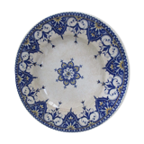 Plate in Earthenware of Sarreguemines decoration Rouen XIX th
