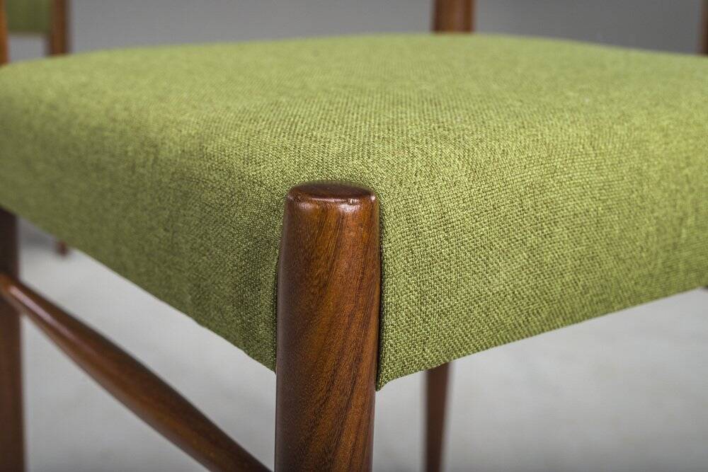 Set of 4 teak dining chairs by Lübke, 1960s