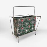 Metal and vinyl magazine holders 60s