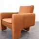 Vintage Italian Lounge Chair in Copper Velvet, 1970s.