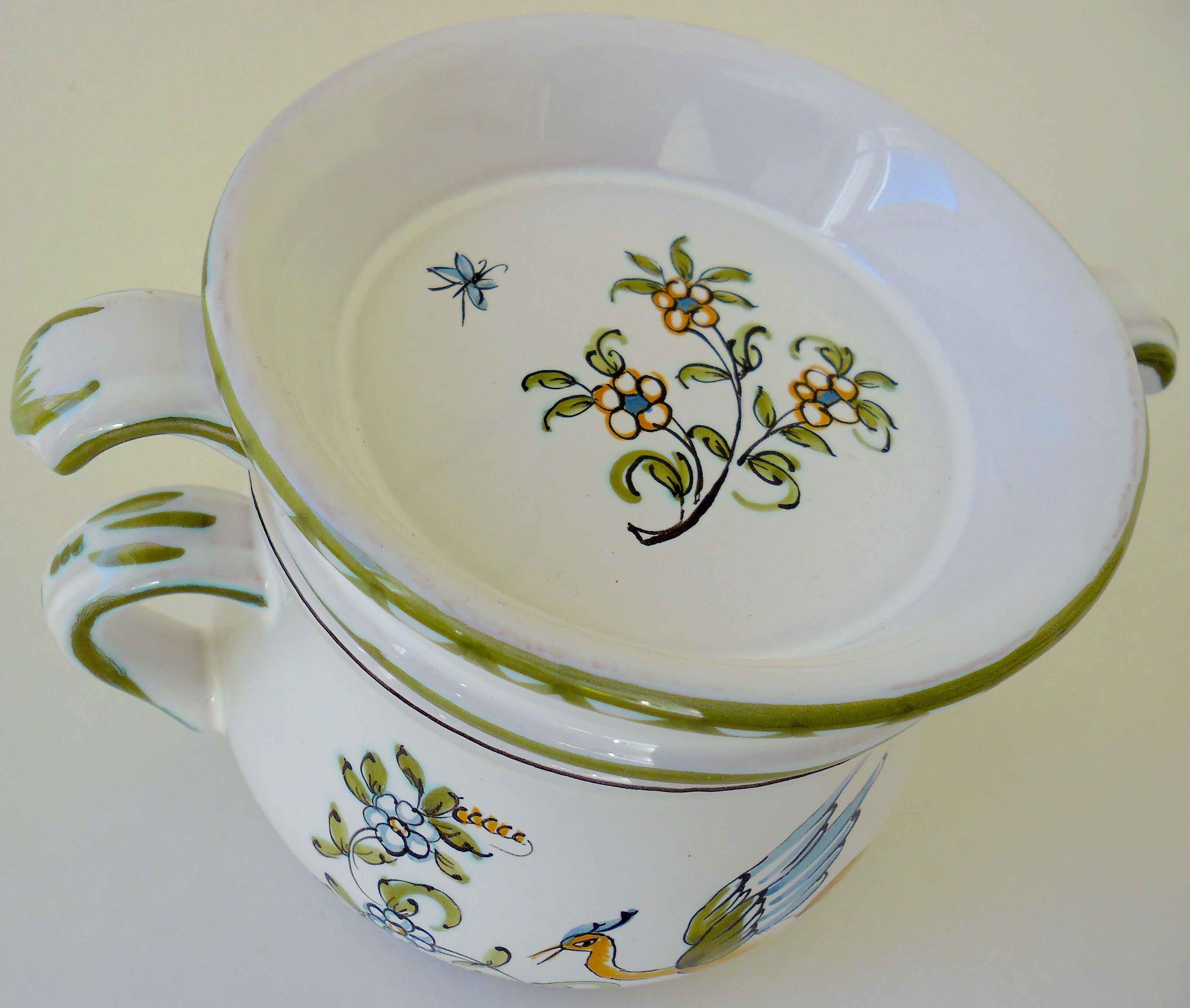 Moustiers-Sainte-Marie earthenware buttermaker by Lallier workshop