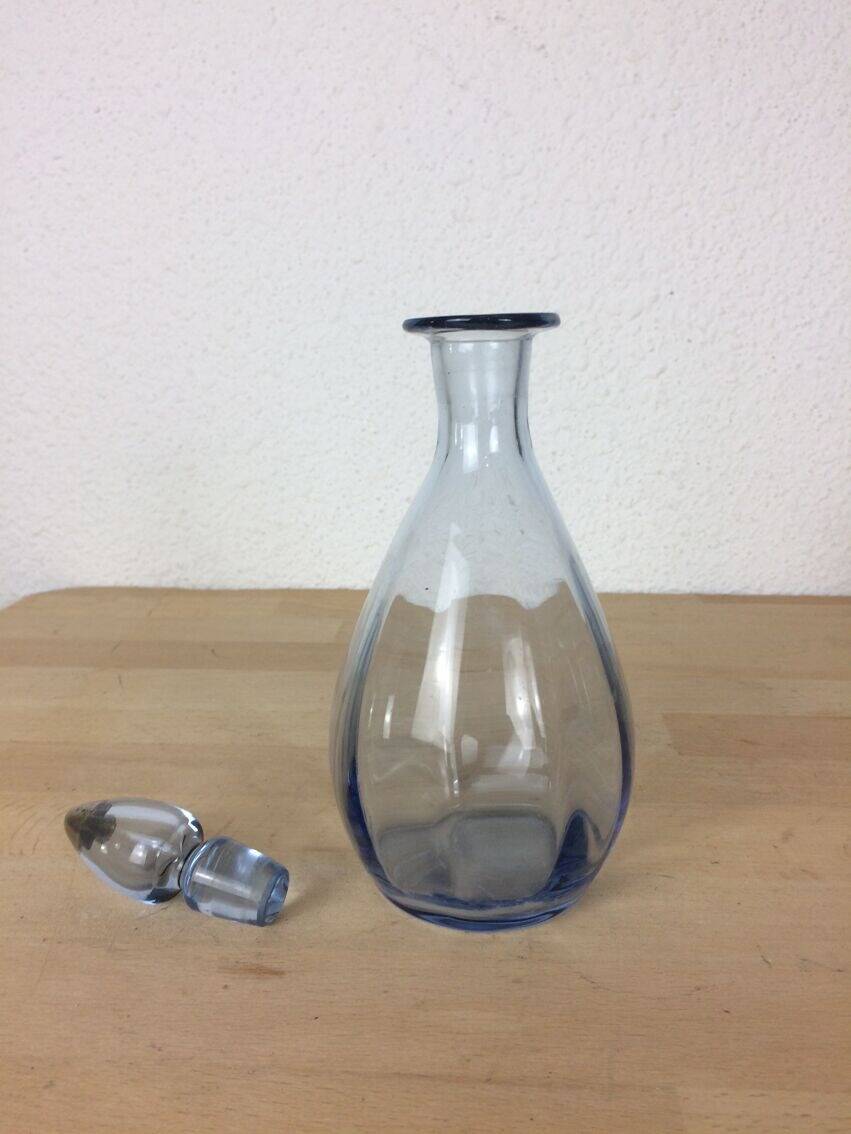 Vintage blue crystal toiletry bottle