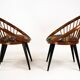 Pair of Yngve Ekström Circle Chairs for Swedese, Sweden 1950s – Original Up