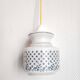 Vintage floral portable lamp
