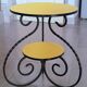 Wrought iron plant holder 60s