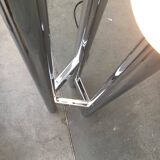 Vintage German floor lamp from the 1970s in glass and metal.