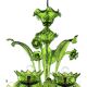 Contemporary Translucent Green Murano Style Glass Chandelier