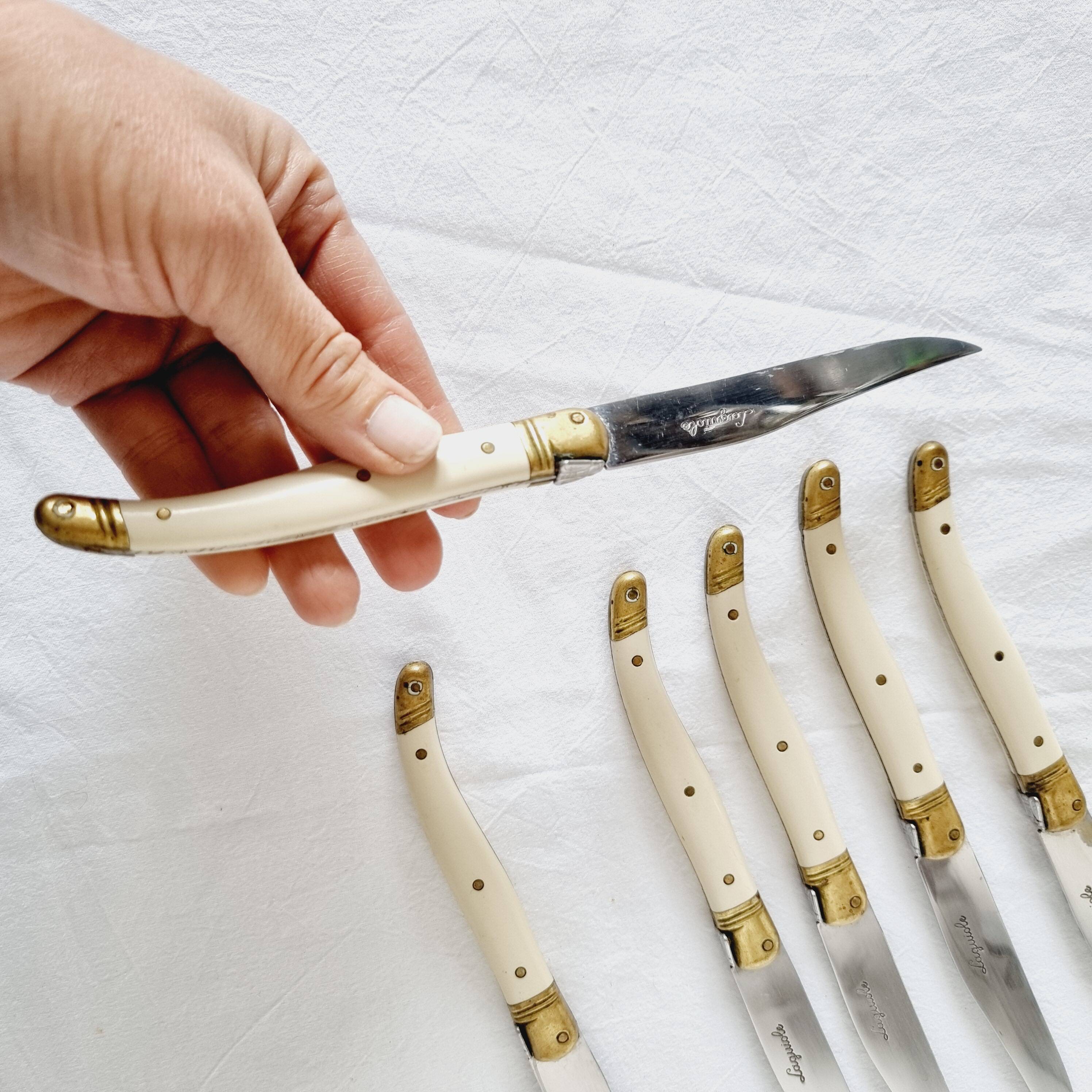 6 high-end Laguiole steak knives with ABS handles