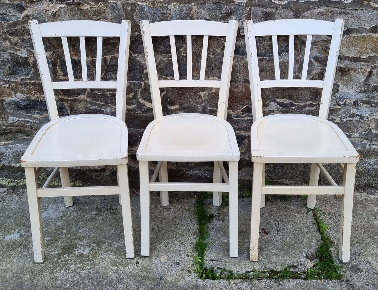 Luterma table and chairs set, shabby chic, 40s