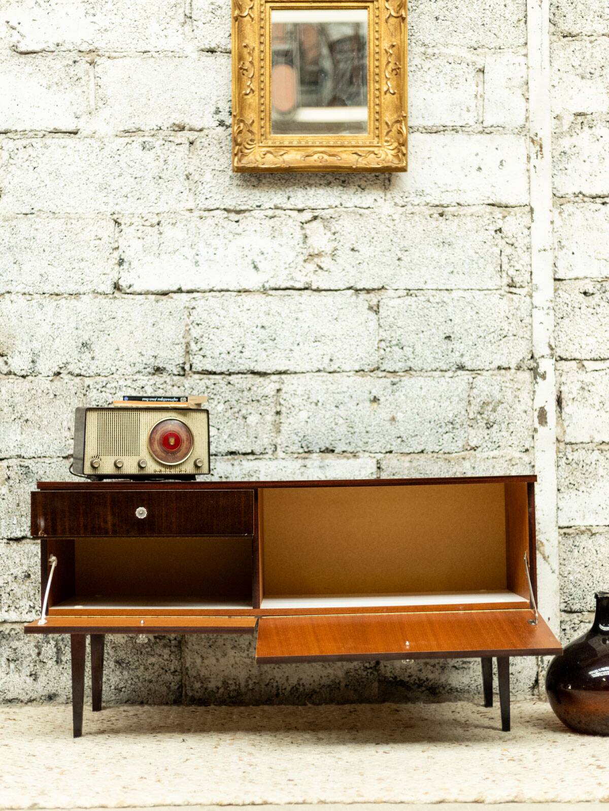 Meuble TV / enfilade vintage look scandinave